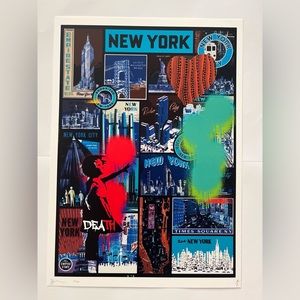 AG8 by Death NYC, Artist Proof, Inspired by Banksy and NYC Subway and Landmarks